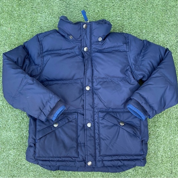 LANDS'END Kids Toddler Puffer Jacket Coat Unisex Lined blue size
